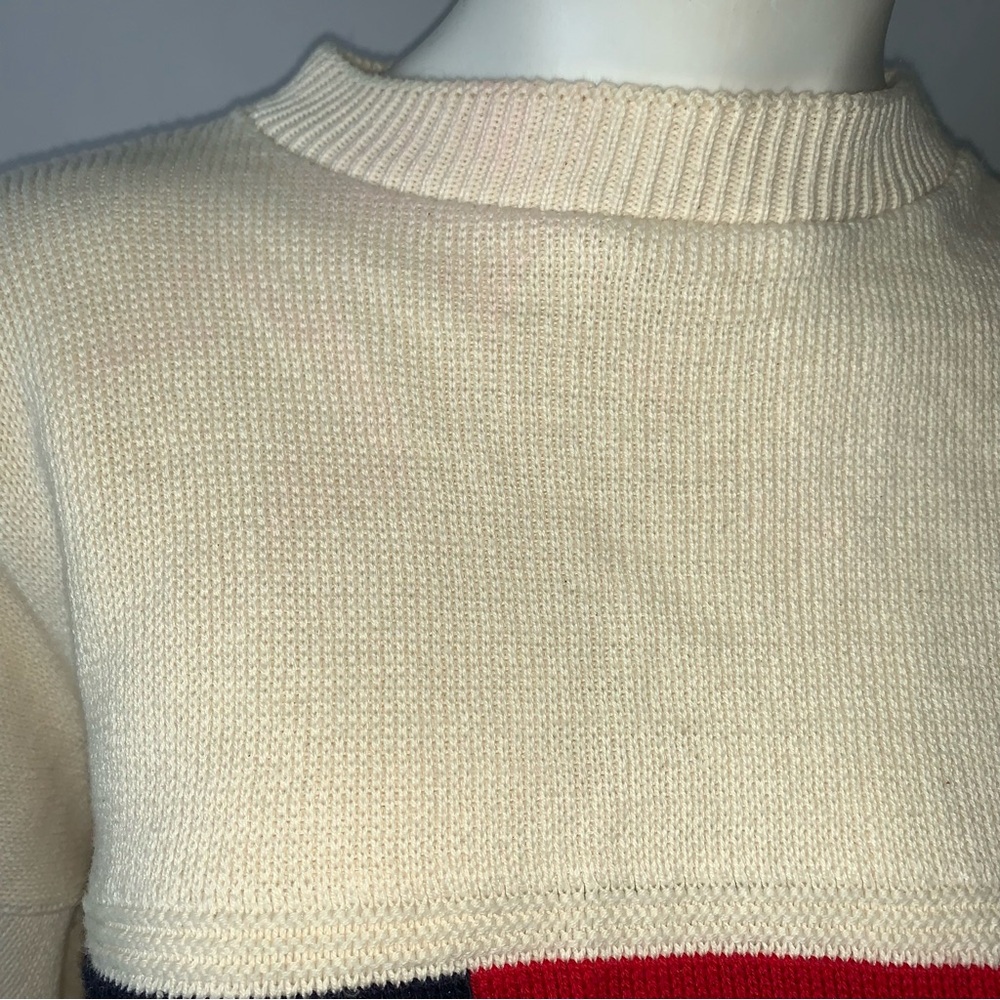 Vintage American Flag USA Olympics Knit Sweater Stars And Stripes - Picture 3 of 12